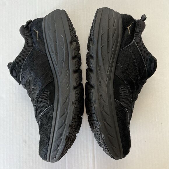 Hoka One One X Engineered Garments Bondi L Black/Cow Hair Athletic Shoes M 14 - Picture 6 of 16